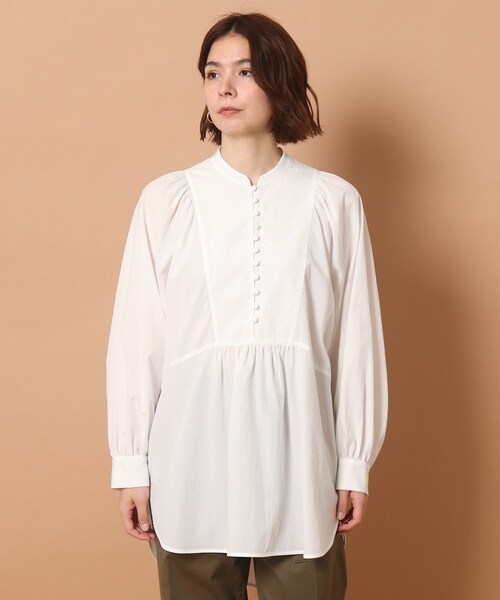「DRESSTERIOR」 長袖ブラウス 36 グレー レディース_画像8