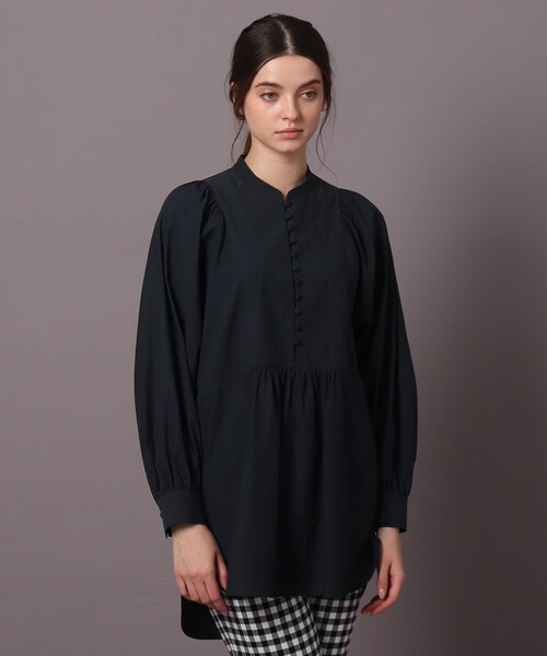 「DRESSTERIOR」 長袖ブラウス 36 グレー レディース_画像9