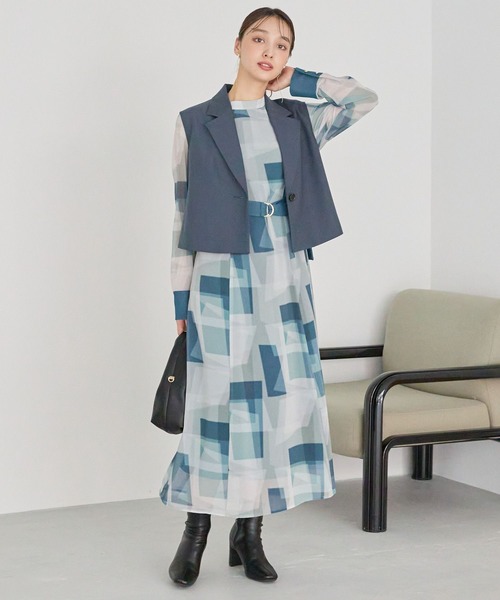 「Andemiu」 ベスト FREE ブラウン レディース_画像5