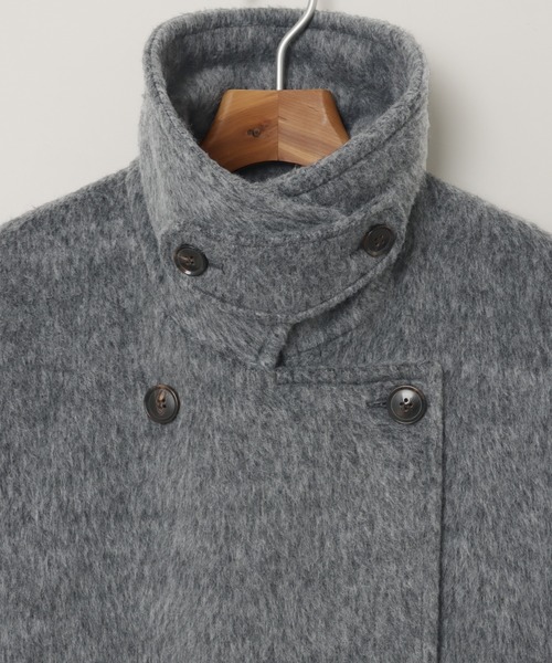 「andme」 「alma design」ステンカラーコート L チャコールグレー レディース_画像5