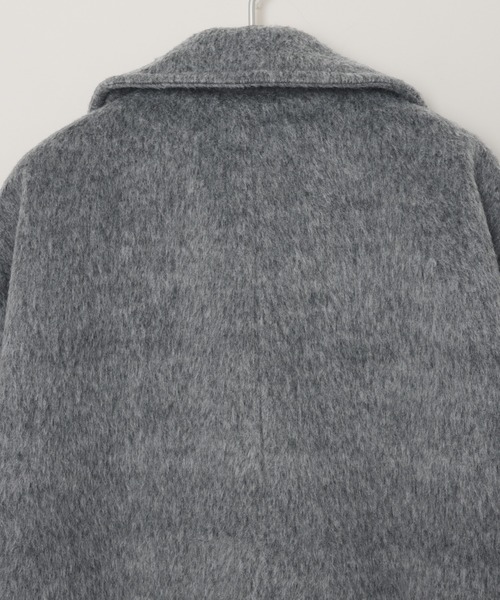 「andme」 「alma design」ステンカラーコート L チャコールグレー レディース_画像6
