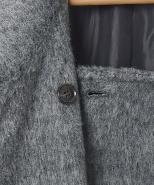 「andme」 「alma design」ステンカラーコート L チャコールグレー レディース_画像7