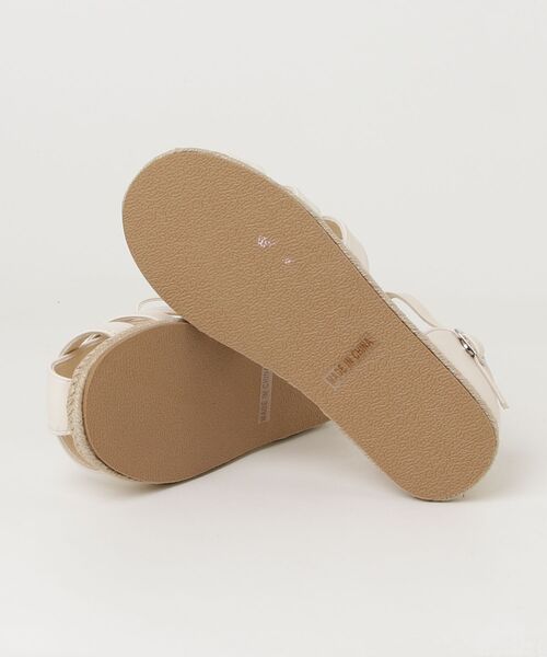 「POMPKINS」 「KIDS」フラットサンダル 23cm ホワイト キッズ_画像3