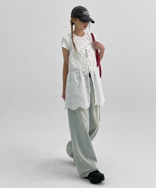 「BLACKUP」 デニムパンツ SMALL ライトブルー レディース_画像6