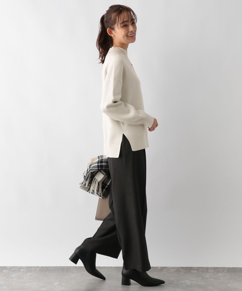 「GLOBAL WORK」 長袖ニット MEDIUM モカ レディース_画像2