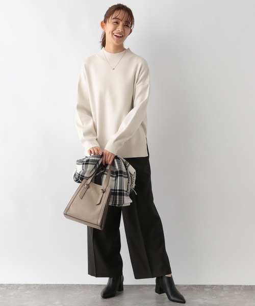 「GLOBAL WORK」 長袖ニット MEDIUM モカ レディース_画像3