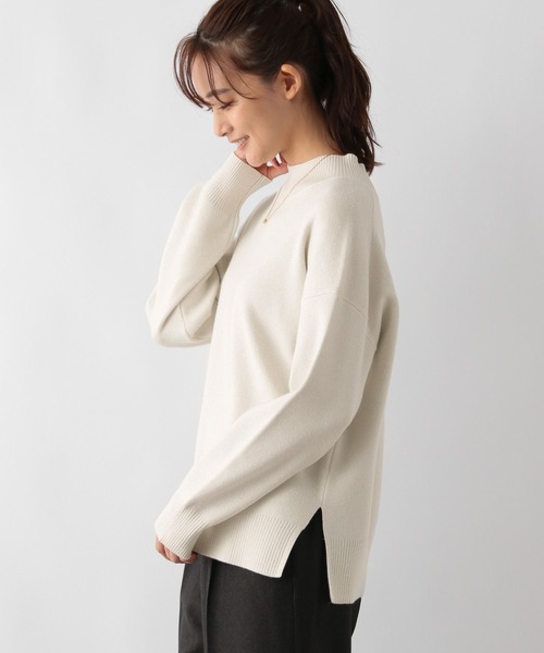 「GLOBAL WORK」 長袖ニット MEDIUM モカ レディース_画像4
