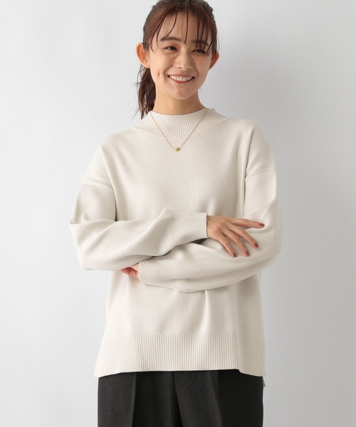 「GLOBAL WORK」 長袖ニット MEDIUM モカ レディース_画像6