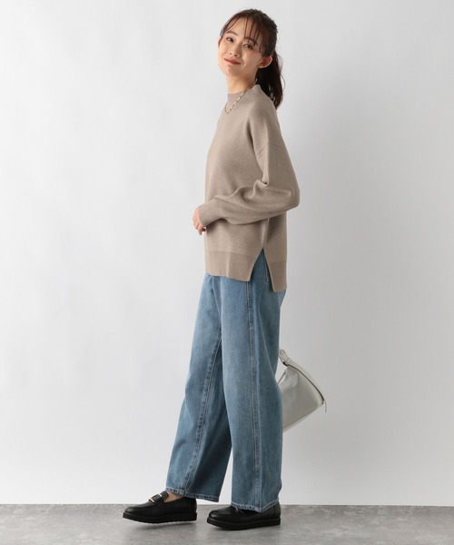 「GLOBAL WORK」 長袖ニット MEDIUM モカ レディース_画像8