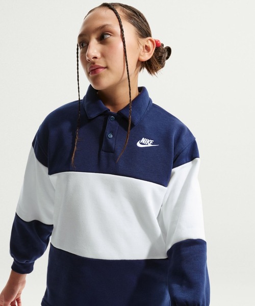 NIKE（ナイキ） ポロシャツ NIKE YTH NSW クラブ RUBGY FT LBR キッズ
