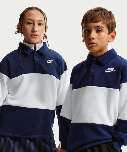 NIKE（ナイキ） ポロシャツ NIKE YTH NSW クラブ RUBGY FT LBR キッズ