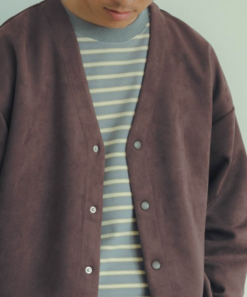 「ITEMS URBANRESEARCH」 カーディガン LARGE ブラック メンズ_画像3