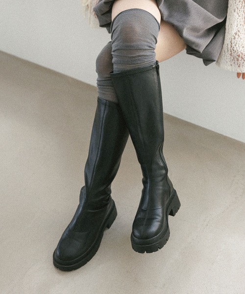 「Heather」 ロングブーツ L ブラウン レディース_画像5