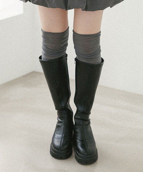 「Heather」 ロングブーツ L ブラウン レディース_画像6