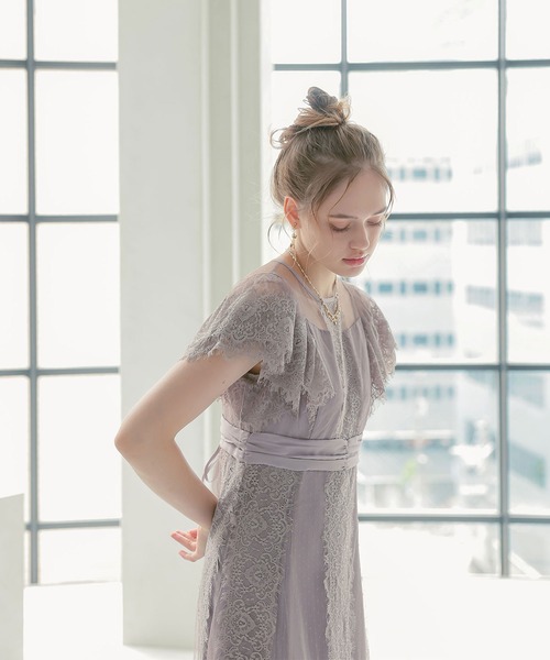 「Dorry Doll」 長袖ワンピース MEDIUM グリーン レディース_画像6