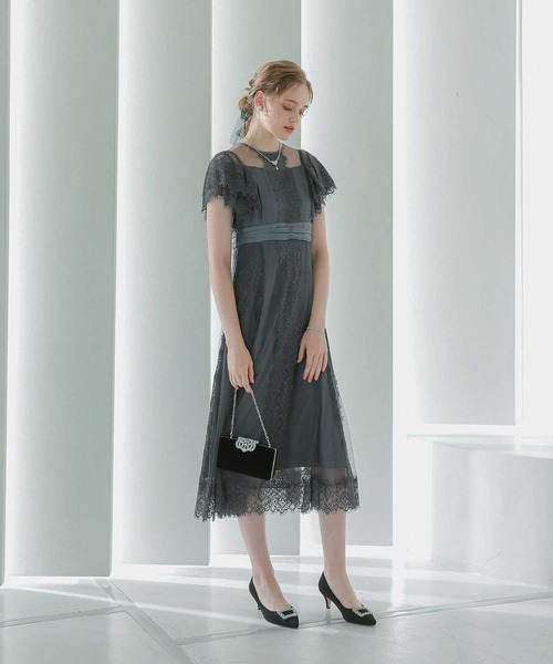 「Dorry Doll」 長袖ワンピース MEDIUM グリーン レディース_画像9