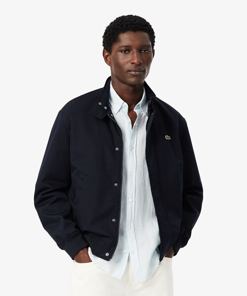 LACOSTE 撥水ハリントンジャケット/ スタンドカラーブルゾン LACOSTE（ラコステ） ブルゾン アウター 防風 撥水 ハリントン