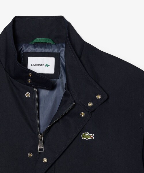 LACOSTE 耐水ハリントンジャケット ラコステ LACOSTE シャワープルーフハリントンジャケット （ブラック