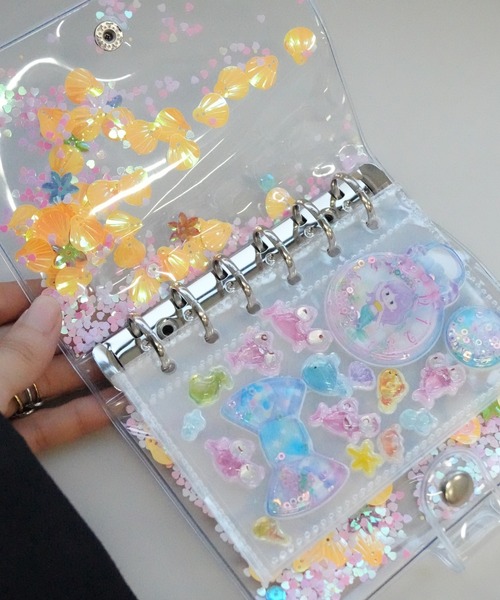 Jelly moo（ジェリームー） ステッカー 「 」 A7サイズ キラキラ