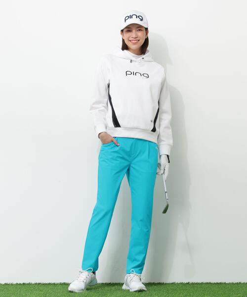 パンツ 「PING APPAREL」全方向ストレッチ二重織フィット＆ストレッチワンタックテーパードパンツ「PERFORMANCE」 (LADIES)の画像