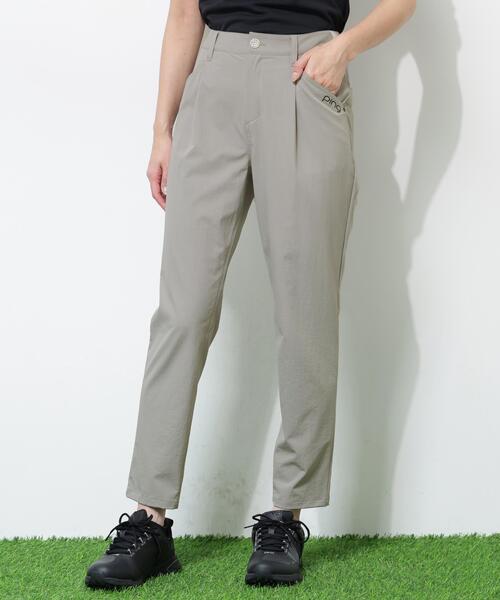 パンツ 「PING APPAREL」全方向ストレッチ二重織フィット＆ストレッチワンタックテーパードパンツ「PERFORMANCE」 (LADIES)の画像