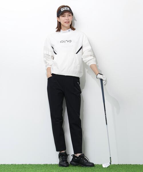 パンツ 「PING APPAREL」全方向ストレッチ二重織フィット＆ストレッチワンタックテーパードパンツ「PERFORMANCE」 (LADIES)の画像