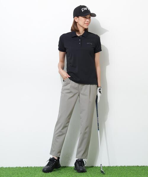 パンツ 「PING APPAREL」全方向ストレッチ二重織フィット＆ストレッチワンタックテーパードパンツ「PERFORMANCE」 (LADIES)の画像
