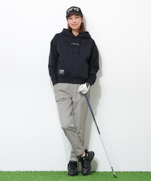 パンツ 「PING APPAREL」全方向ストレッチ二重織フィット＆ストレッチワンタックテーパードパンツ「PERFORMANCE」 (LADIES)の画像