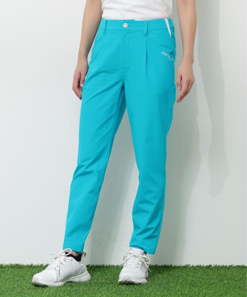 パンツ 「PING APPAREL」全方向ストレッチ二重織フィット＆ストレッチワンタックテーパードパンツ「PERFORMANCE」 (LADIES)の画像