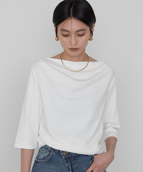 Tシャツ(半袖/袖なし) loungedress Loungedress（ラウンジドレス） tシャツ ドレープカットソー
