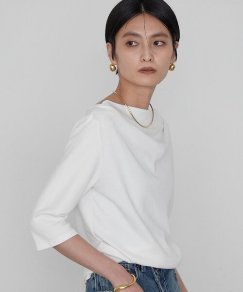 ◎Loungedress◎ショルダーカットソー Loungedress（ラウンジドレス） tシャツ ドレープカットソー