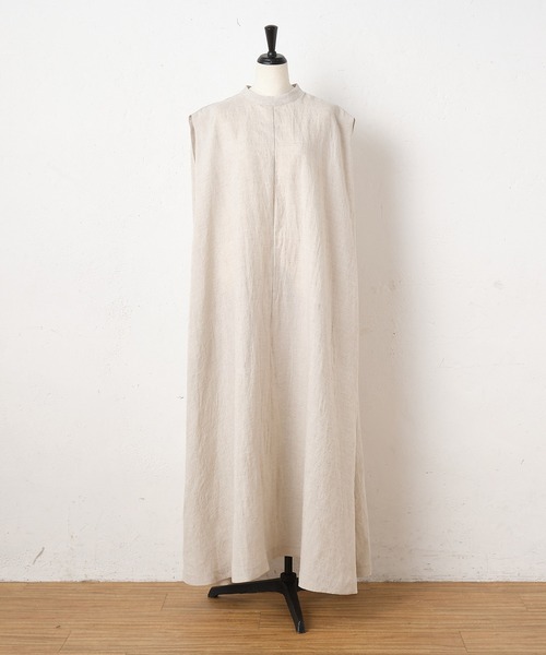 「BEARDSLEY」 ノースリーブワンピース 0 グレー レディースの画像