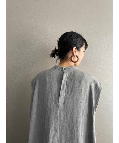 「BEARDSLEY」 ノースリーブワンピース 0 グレー レディースの画像