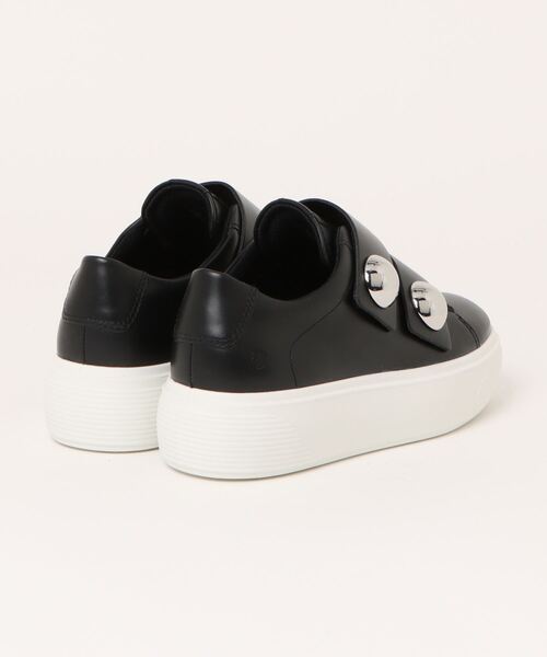「ECCO」 ローカットスニーカー 38 ブラック レディース_画像2