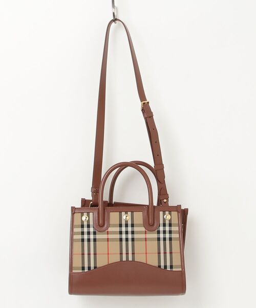 Burberry チェック柄 2wayバッグ BURBERRY（バーバリー） チェック柄2WAYバッグ - ブラウン レディース