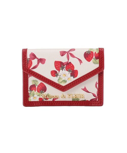 Maison de FLEUR（メゾンドフルール） カードケース いちご柄カード