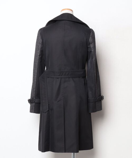 アクアスキュータム　ブラックカシミアウールコート ミディ丈 Aquascutum（アクアスキュータム） コート 6 ブラック レディース