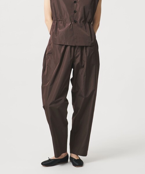 LOEFF（ロエフ） パンツ 「LOEFF」グロッシー タフタ クロップド