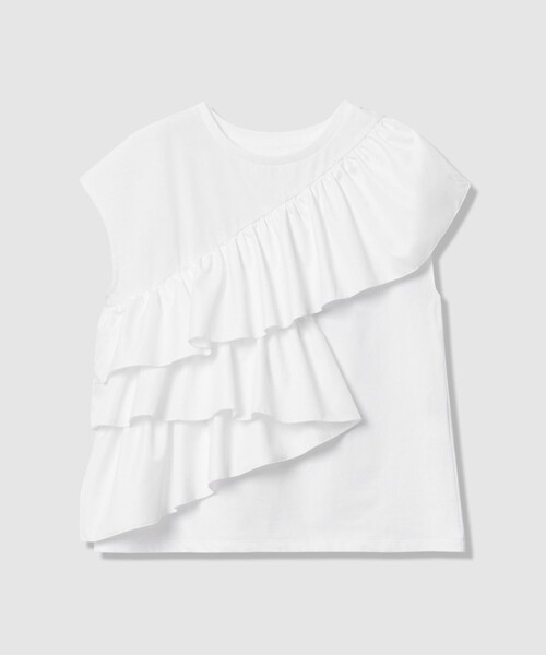 tシャツ 「LOULOU WILLOUGHBY」スパイラルフリルＴシャツ レディースの画像