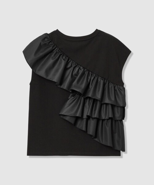 tシャツ 「LOULOU WILLOUGHBY」スパイラルフリルＴシャツ レディースの画像