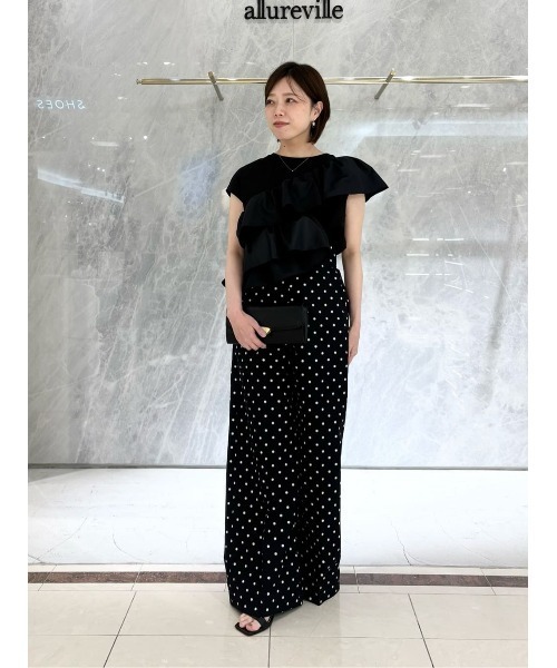 tシャツ 「LOULOU WILLOUGHBY」スパイラルフリルＴシャツ レディースの画像