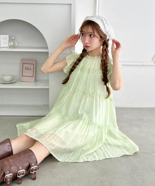 Loueme ワンピース シアードットフェアリーワンピース : ZOZOTOWN
