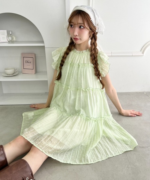 Loueme ワンピース シアードットフェアリーワンピース : ZOZOTOWN