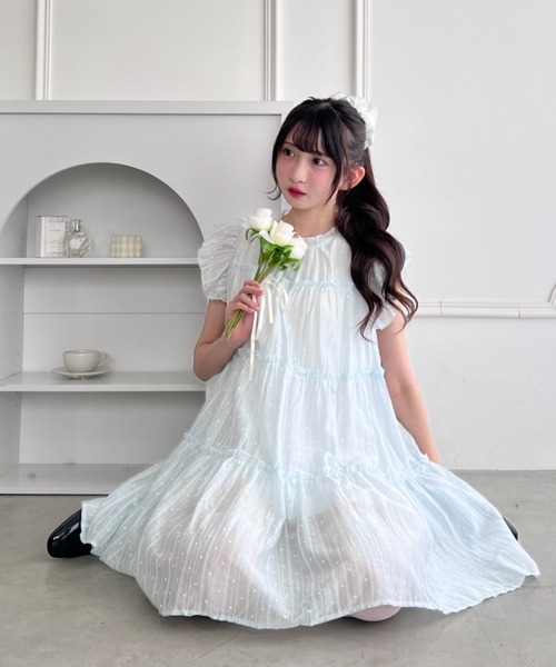 Loueme ワンピース シアードットフェアリーワンピース : ZOZOTOWN