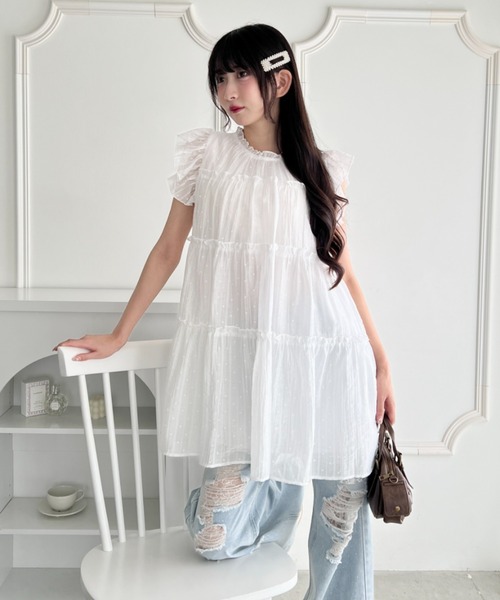 Loueme ワンピース シアードットフェアリーワンピース : ZOZOTOWN