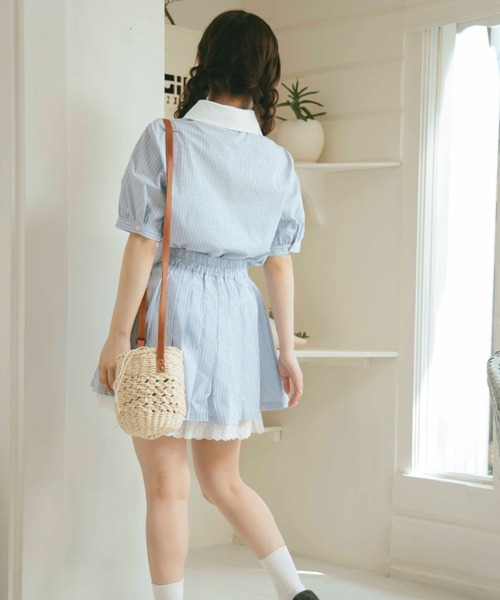 「TITTY&CO.」 セットアップ MEDIUM ブルー レディース_画像4
