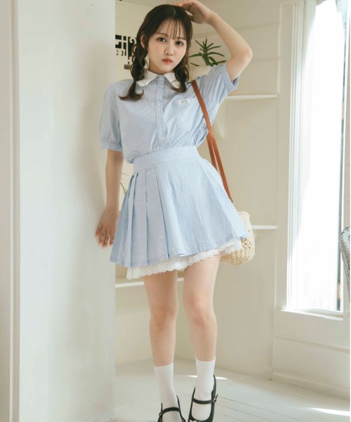 「TITTY&CO.」 セットアップ MEDIUM ブルー レディース_画像6