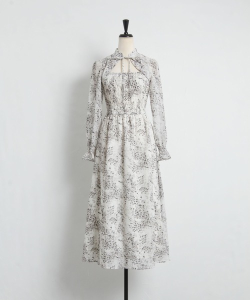 「tocco closet」 長袖ワンピース M オフホワイト レディース_画像2