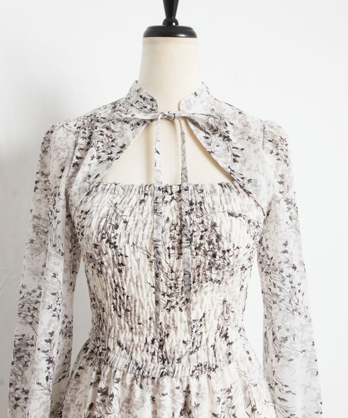 「tocco closet」 長袖ワンピース M オフホワイト レディース_画像6