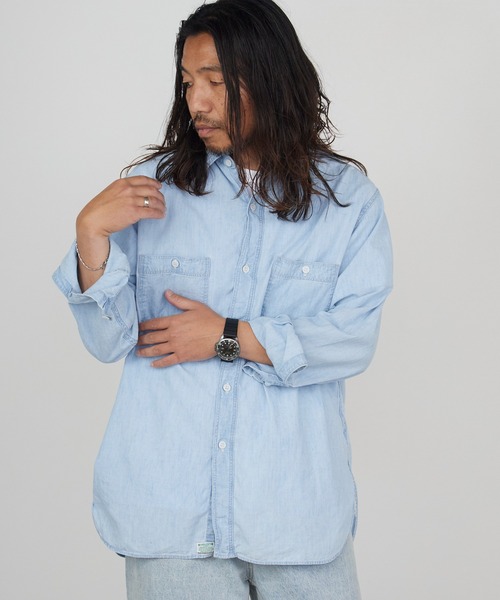 orSlow（オアスロウ） シャツ レギュラーカラー ラウンドヘム